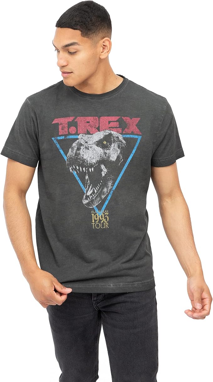 侏罗纪公园男士 t-rex t 恤